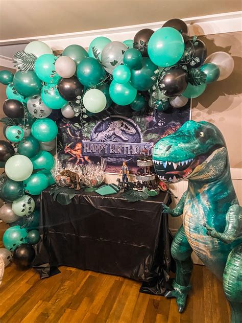 Jurassic Park Dinosaur Party Balloon Garland Dino Birthday Party Jurassic Park