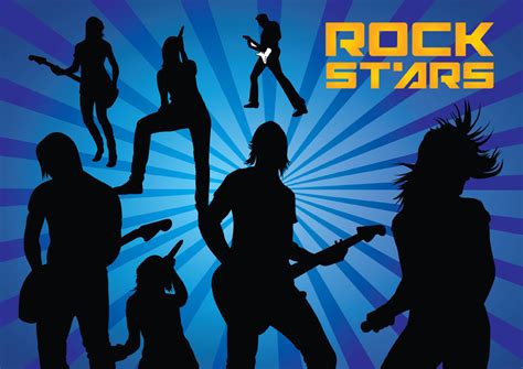 Rock Stars Silhouettes Vector Art And Graphics