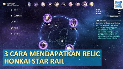 3 Cara Mendapatkan Relic Fullset Untuk Pemula Honkai Star Rail