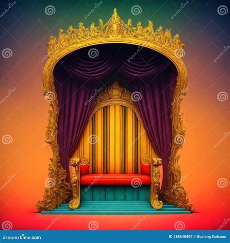 Royal Throne Room - Generative Ai Stock Illustration - Illustration of chair, throne: 288648409