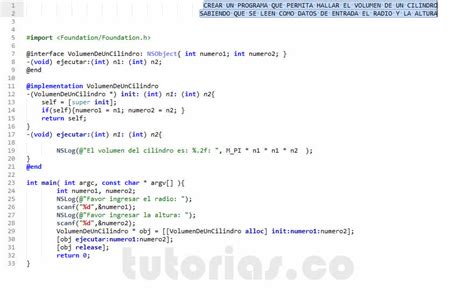 Poo Objective C Volumen De Un Cilindro Tutorias Co