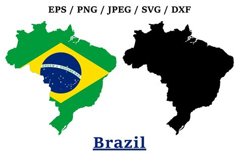 Brazil National Flag Map Design Graphic by terrabismail · Creative Fabrica