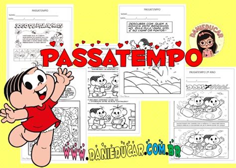 Passa Tempo Ou Passatempo - Atividades de passatempo para imprimir - Dani Educar