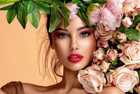 ლ Look Woman Flowers Face Hd Wallpaper Peakpx