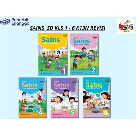 Jual BUKU SAINS KLS 1 6 SD K13N ERLANGGA Shopee Indonesia