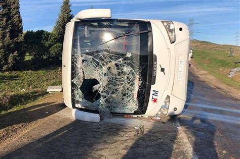 Rehamna un mort et 22 blessés suite au renversement d un autocar