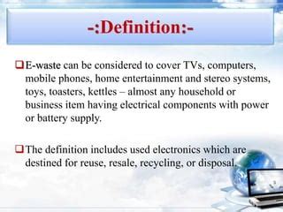 E waste | PPT