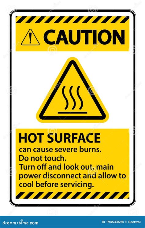 Hot Surface Warning Sign Edu Svet Gob Gt