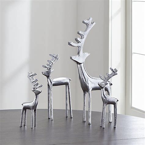 20 Large Silver Christmas Reindeer