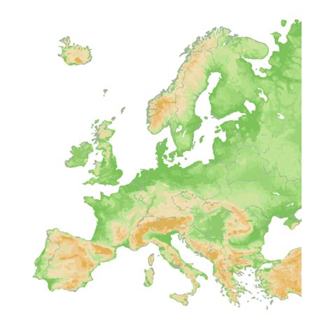 Free Europe Relief Map Vector Template Edit Online And Download