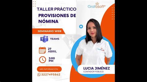 Taller Practico Provisiones De Nomina YouTube