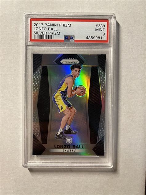 Panini Prizm Prizms Silver Lonzo Ball Rookie Card Rc Psa