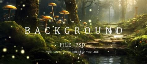 fantasy forest setting psd  high quality  psd templates