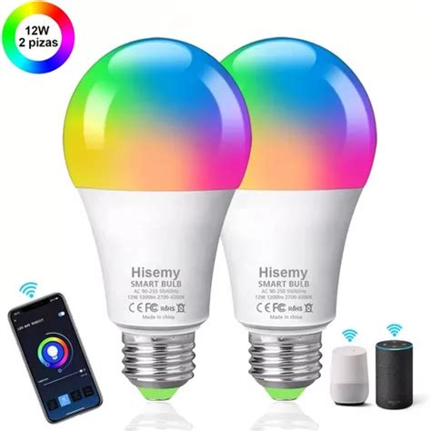 Foco Inteligente Wifi Rgb 12w Led E27 Para Alexa Googlehome Meses Sin