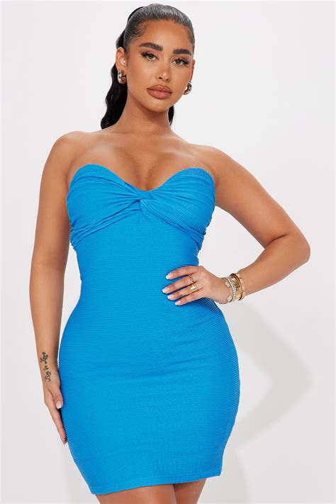 Having Fun Textured Mini Dress Blue Fashion Nova Dresses Fashion