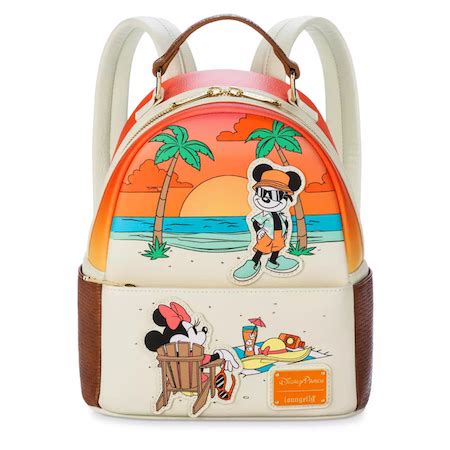 ShopDisney Adds Mickey And Minnie Mouse Beach Loungefly Mini Backpack