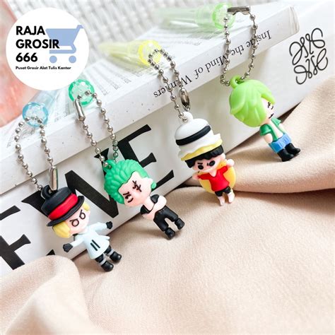 Jual Pulpen Gantungan One Piece Pena Pen Lucu Gel Karakter Mainan Anime