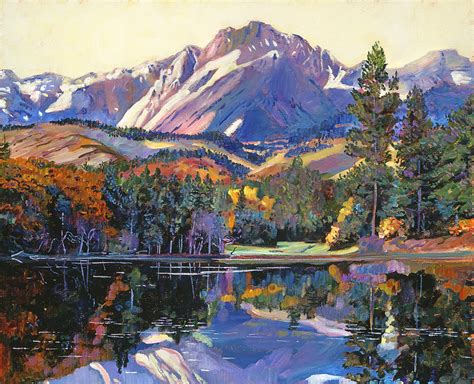 Painter S Lake Painting By David Lloyd Glover Pixels