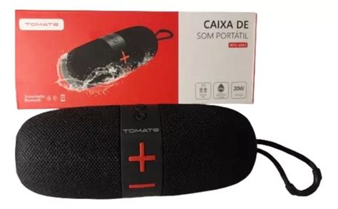 Caixa De Som Bluetooth Tomate A Prova D Gua Potente Mts