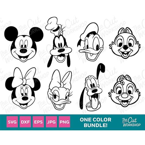 Mickey And Friends Minnie Daisy Donald Goofy Pluto Chip Dale Inspire Uplift