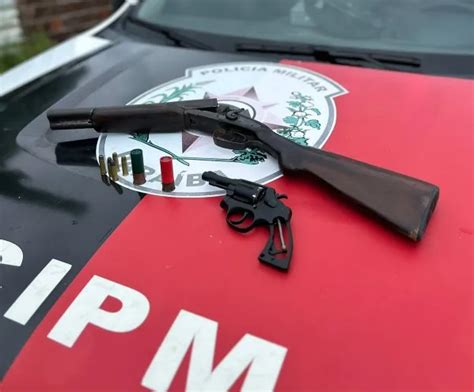 Pm Prende Armeiro Do Crime Em Cabedelo E Apreende Duas Armas De Fogo