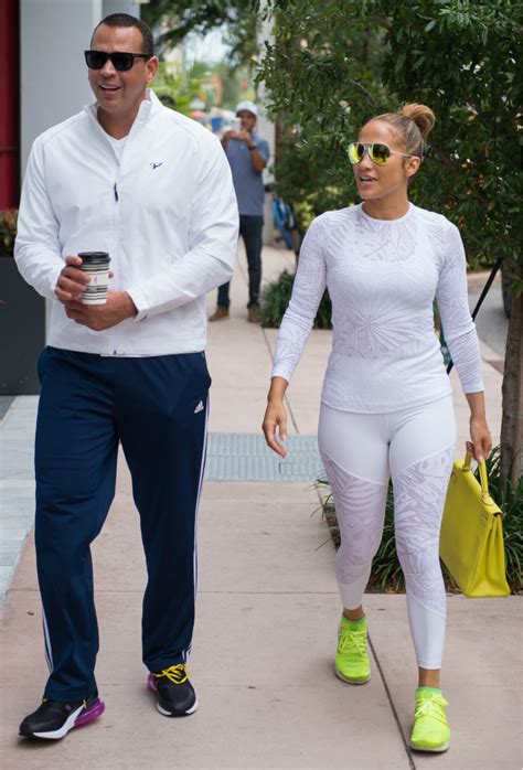 J-Lo’s White-Hot Workout Outfit Popped With Color at Gym With A-Rod ...