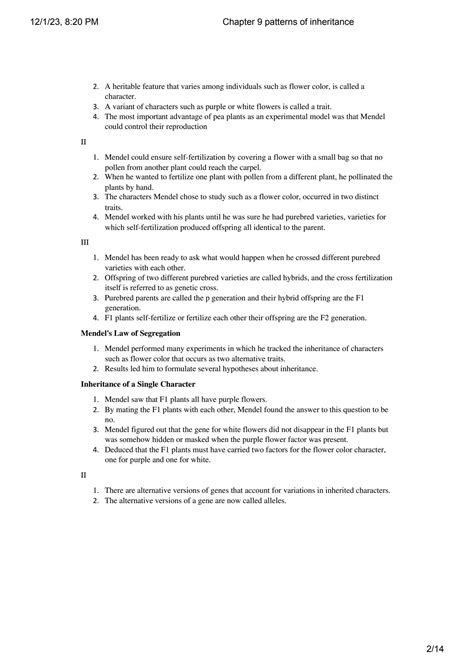 SOLUTION Chapter 9 Patterns Of Inheritance Studypool