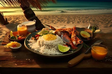 Premium AI Image | Brazilian beach cuisine food photography