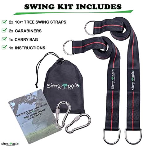 Tree Swing Straps Extension Hanging Kit Two Ft Extra Long Heavy