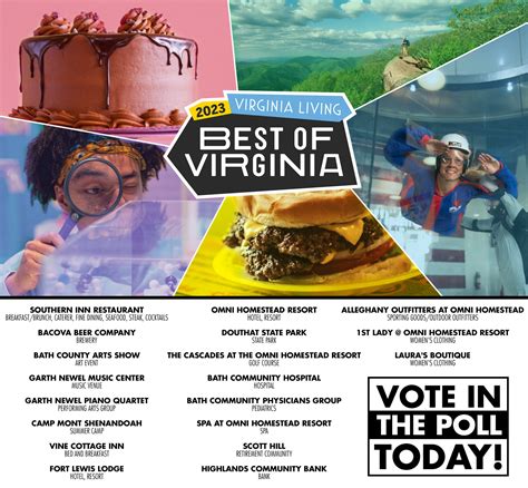 2023 Virginia Living Best of Virginia – Bath County Chamber of Commerce