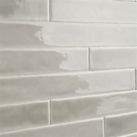 Buy Carolina Moss Gray 2x20 Polished Ceramic Wall Tile TileBar