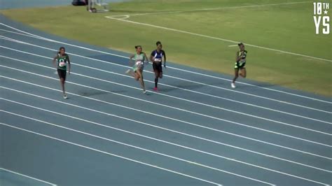 Bahamas U17 100m Girls B Finals Carifta Trials And National High School