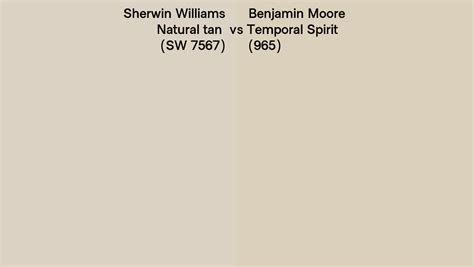 Sherwin Williams Natural Tan Sw 7567 Vs Benjamin Moore Temporal