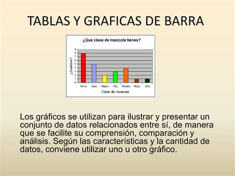 Tablas Y Graficas De Barra PPT