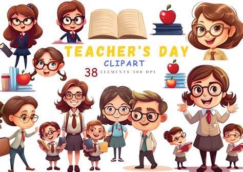 Teachers Day Clipart Cute Back To School Clipart Best Etsy