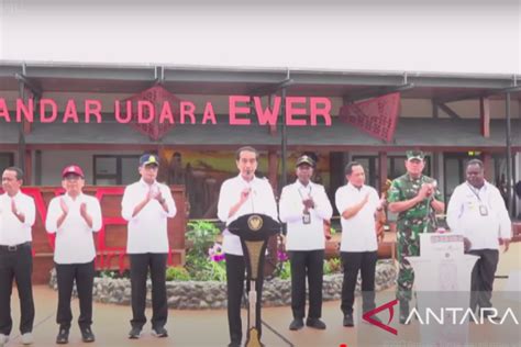 Jokowi Sebut Ekonomi Di Asmat Semakin Meningkat Dengan Bandara Ewer