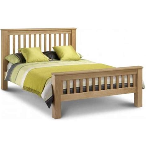 Shaker Style Oak Bed Frame High Foot End King Size 5ft