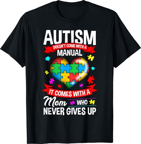 Autism Mom Shirt Women Autism Awareness Shirts Mom Cute T Shirt