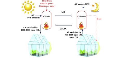 A Schematic Diagram Of Novel Concept Of Greenhouse Calcium Looping