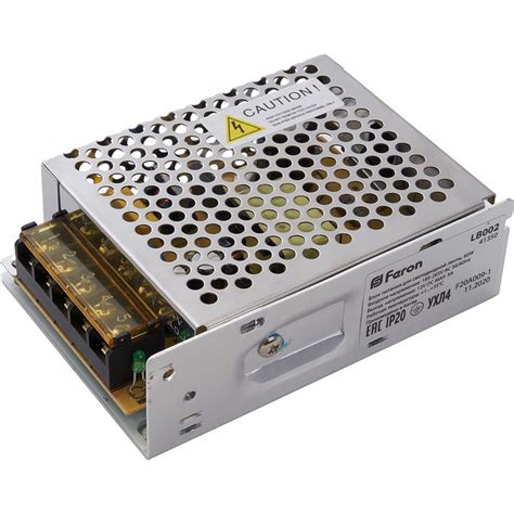Трансформатор электронный для светодиодной ленты 60W 12V (драйвер ...
