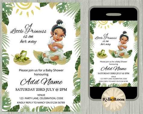 Baby Princess Invites Printable