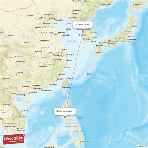 Direct Flights From Manila To Seoul MNL To ICN Non Stop