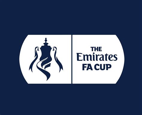 The Emirates Fa Cup Logo White Symbol Abstract Design Vector