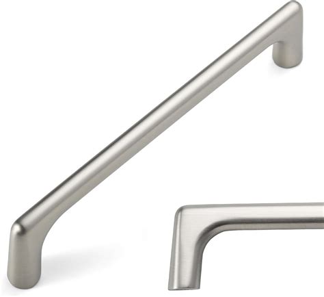 Amerdeco 10 Pack Brushed Satin Nickel Cabinet Pulls 5 Inch 128MM Hole