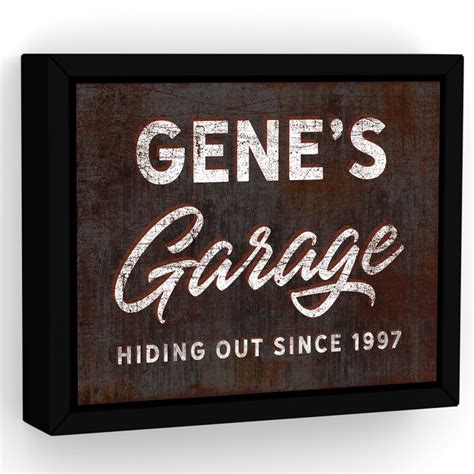 Garage Sign Custom | Man Cave Sign Personalized | Hiding Out Sign ...