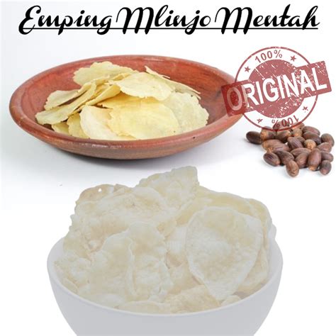 Emping Emping Melinjo Mentah Opak Emping Melinjo Krupuk Emping Mentah