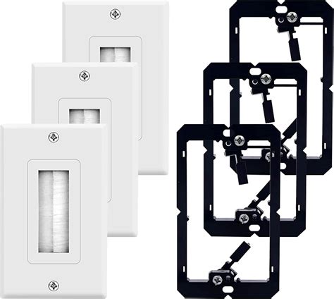 Amazon 3 Pack Brush Wall Plate With Mounting Bracket ZEXMTE