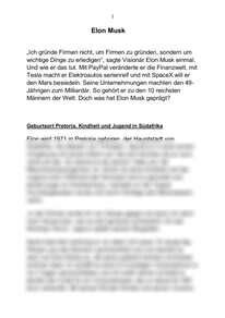 Referat Zu Elon Musk Biografie Und Firmen Vortragszeit Ca 6 8 Min