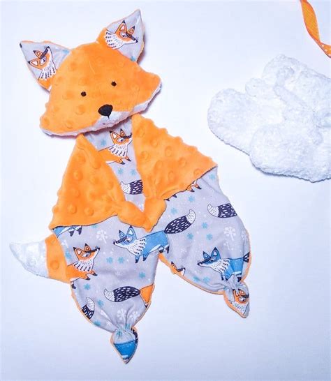 2 Lovey Sewing Pattern Fox Security Blanket And Deer Baby Etsy Fox