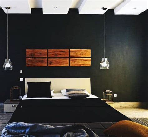 Top 50 Best Black Bedroom Design Ideas - Dark Interior Walls